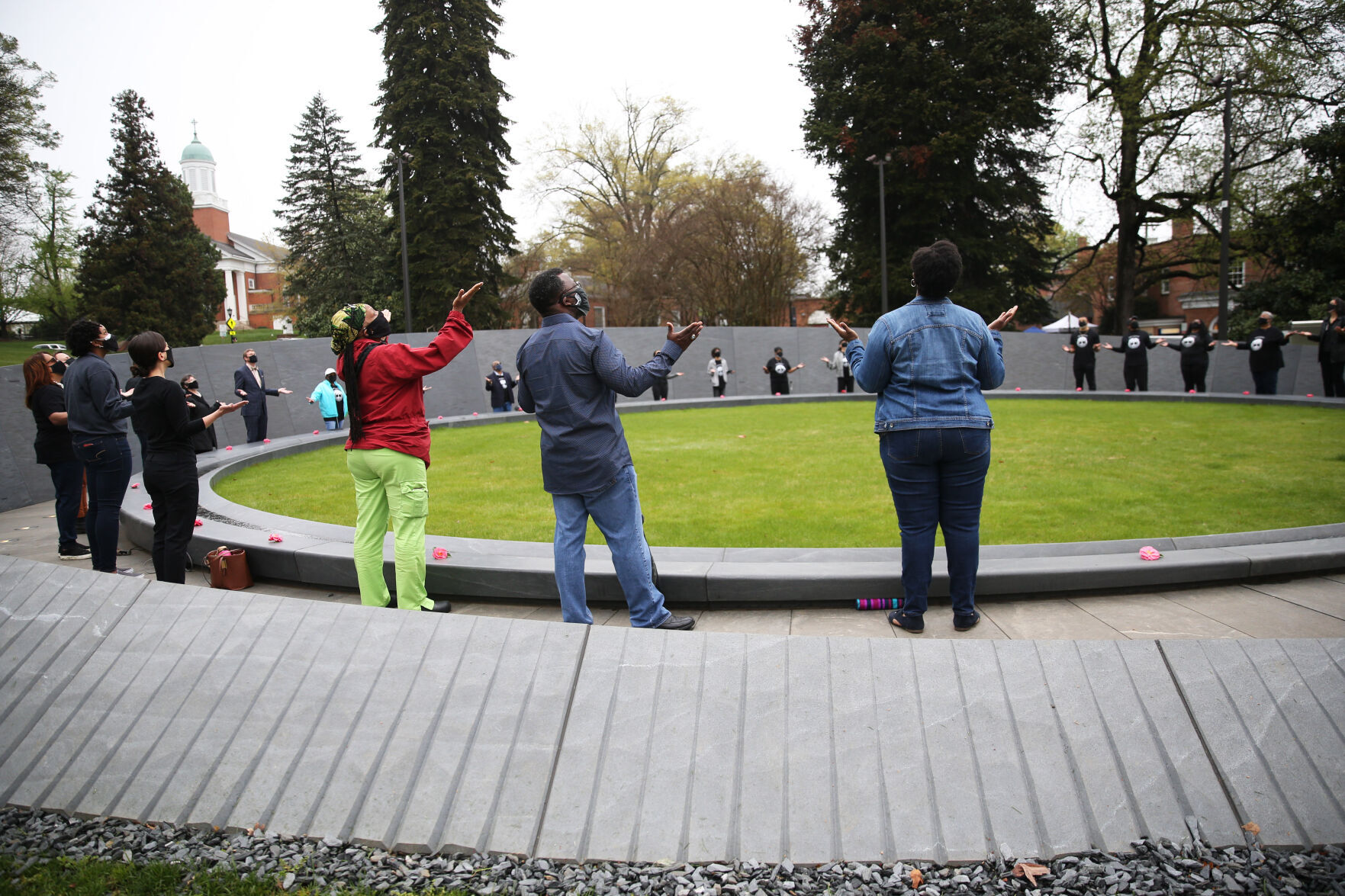 Memorial to Enslaved Laborers dedication